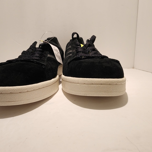 Adidas Campus 'Core black solar yellow' mens sz 12 sneaker NEW - Picture 4 of 12